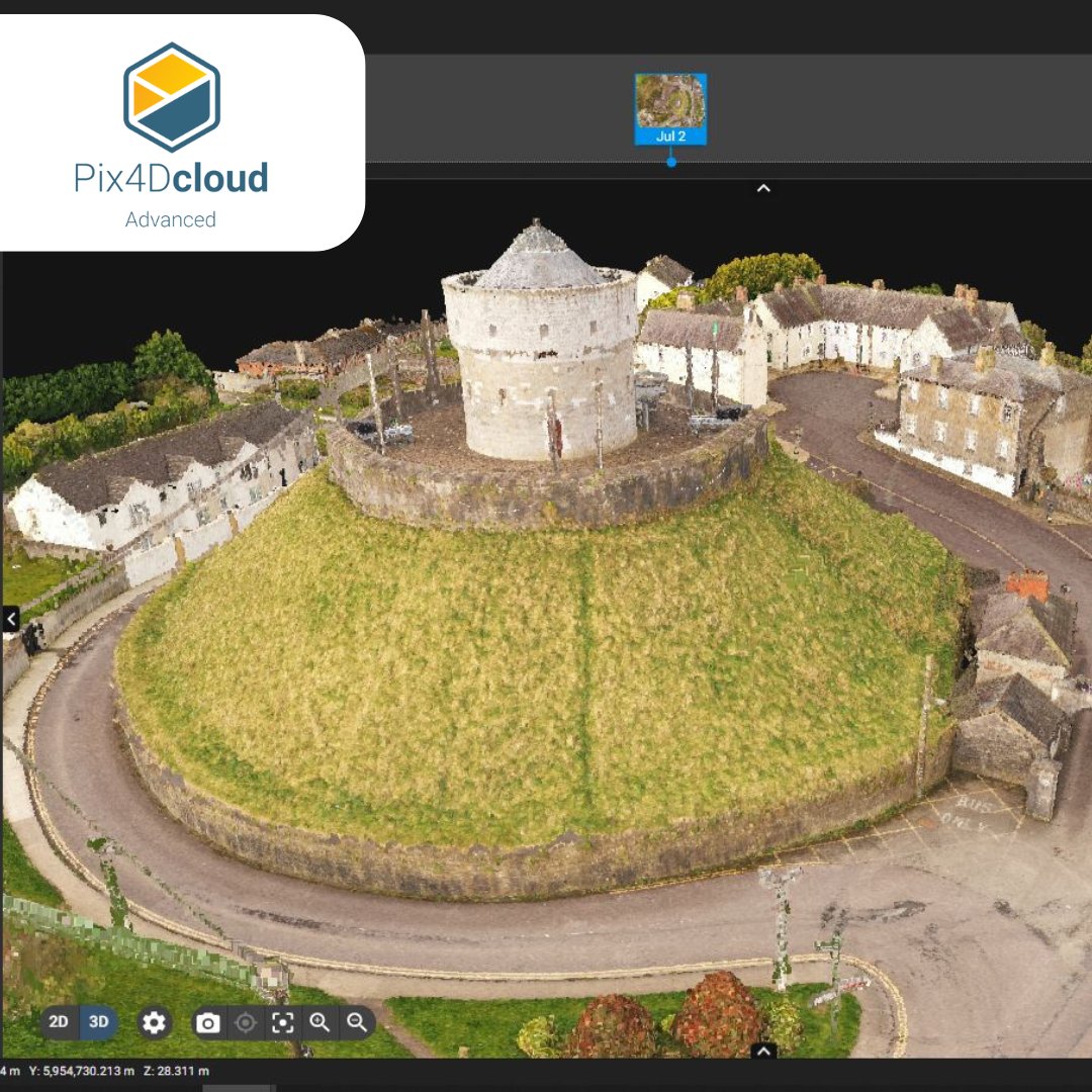 SurveydronesI's tweet image. Track your document site progress with visual timeline using #Pix4DCloud Advanced.
This web base software can accommodate #GCP 📌with recommended black and white targets size 50cm (20 inch).  
#SurveyDronesIreland #Pix4D #DroneIrealnd #DroneSurvey #DroneSoftware #3D #M300RTK