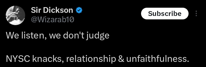 ruby_beauty1's tweet image. We Listen, We Don't Judge.
NYSC S€X, Relationship And Unfaithfulness Edition 🫣💥👇🏾