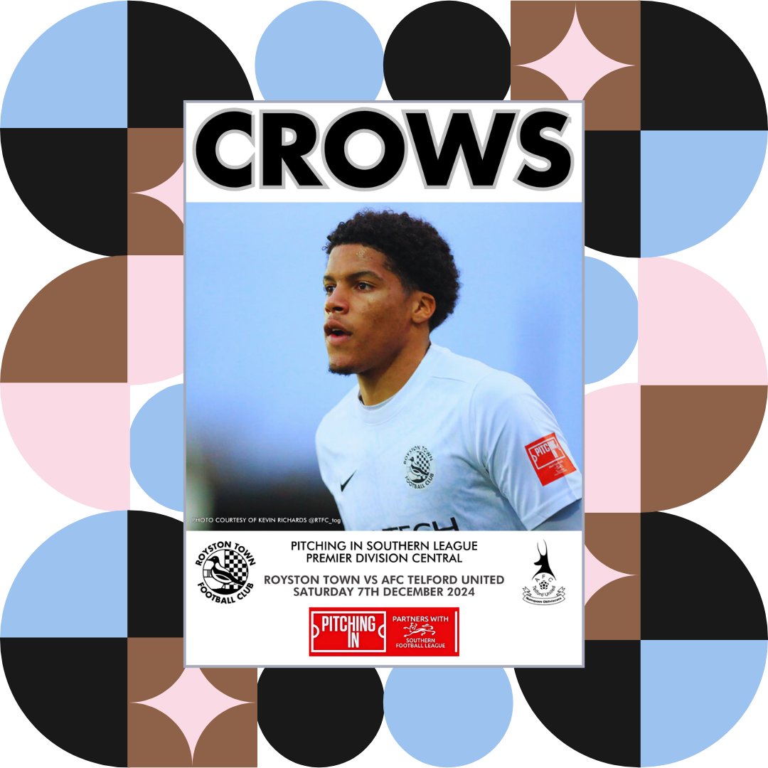 Royston Town FC (@roystontownfc) on Twitter photo Tomorrow's FREE ONLINE matchday programme for the visit of <a href="/telfordutd/">AFC Telford United</a> features <a href="/demaray03/">Demaray Anyadike</a> on the cover! Tomorrow's FREE ONLINE matchday programme for the visit of <a href="/telfordutd/">AFC Telford United</a> features <a href="/demaray03/">Demaray Anyadike</a> on the cover!