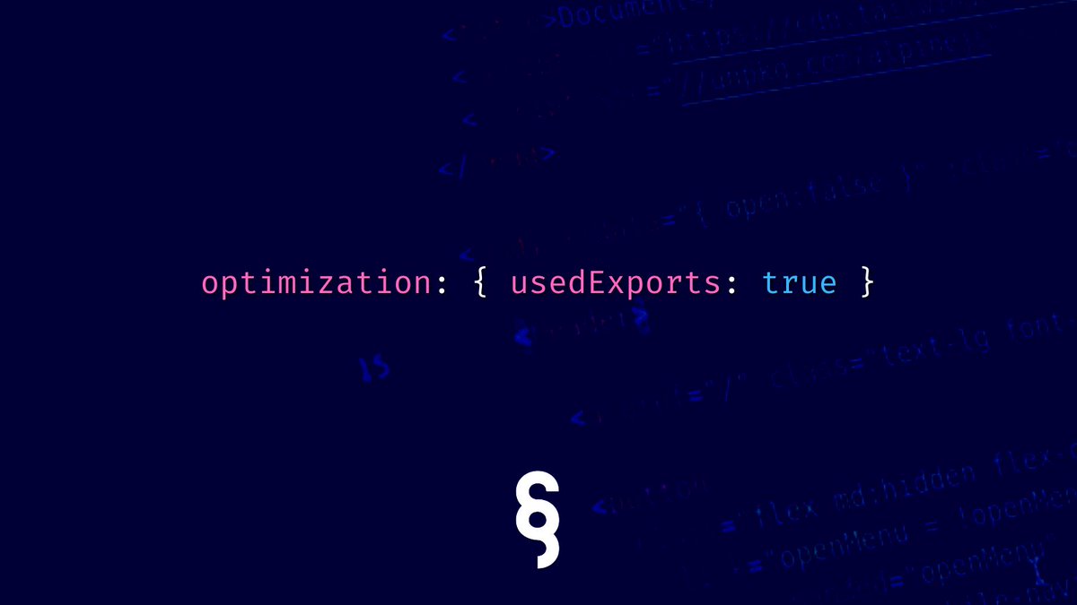 Smart_Snippet's tweet image. 📦 Optimize code with tree shaking in Webpack.

#Webpack #TreeShaking #SmartSnippet #AllDayDSK