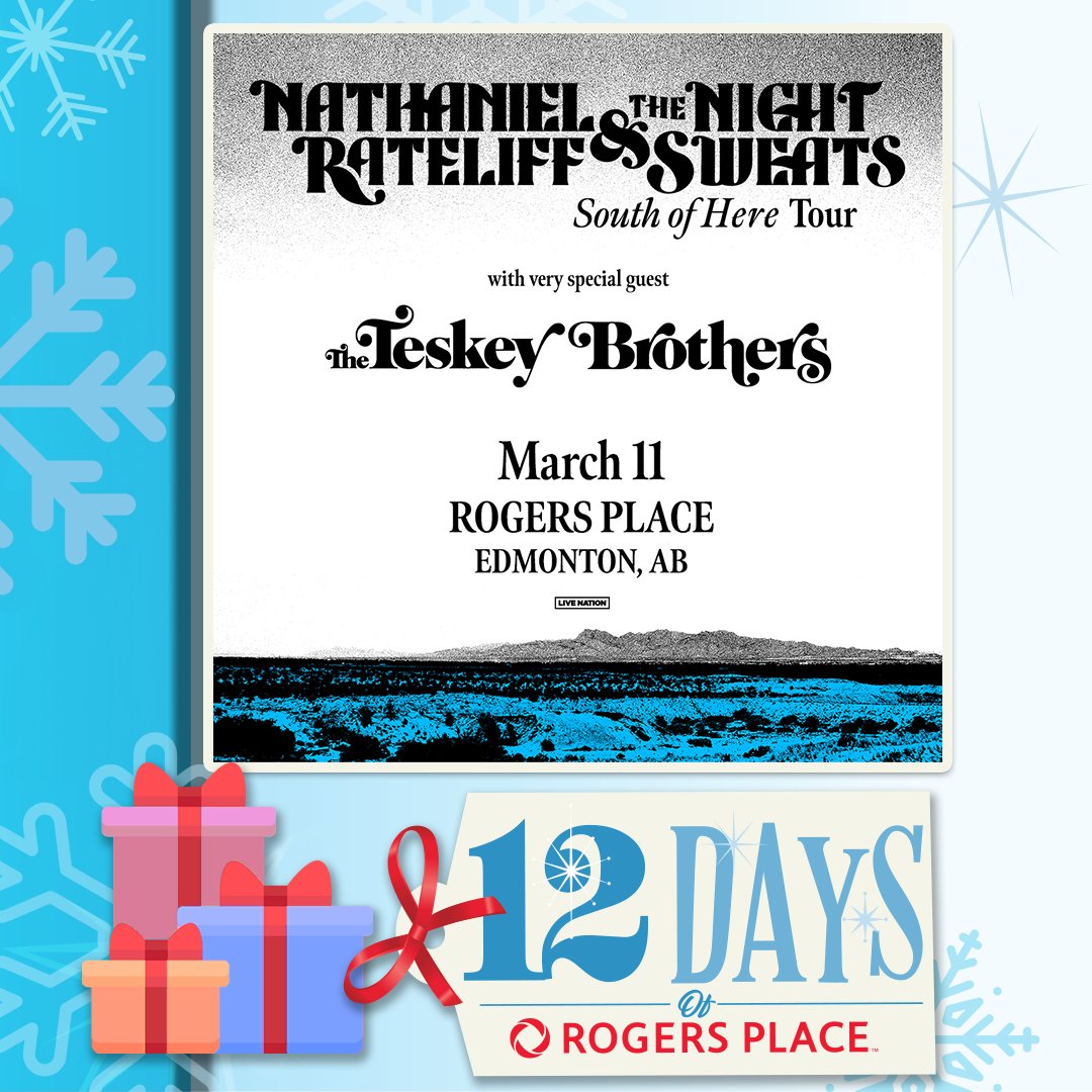 #12DaysOfRogersPlace🎅 continue! Next up we've got 10,000 LOILTY points &amp; two tickets to see <a href="/NRateliff/">Nathaniel Rateliff</a> on March 11.
⁠
To enter to win:⁠
1️⃣ Follow <a href="/RogersPlace/">Rogers Place</a> ⁠
2⃣ Like this post⁠
3⃣ Tag who you would bring! ⁠
⁠
Winner will be picked today at 4PM!⁠