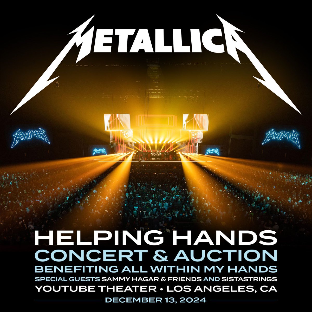 Helping Hands 2024 is just one short week away. We’re psyched to announce that our friends <a href="/sammyhagar/">Sammy Hagar</a> with Special Guests Michael Anthony, <a href="/chickenfootjoe/">Joe Satriani</a>, and <a href="/AronoffOFFICIAL/">KennyAronoff</a> will take the stage in support of <a href="/AWMHFoundation/">All Within My Hands Foundation</a> this year! Also lending their incredible talent to