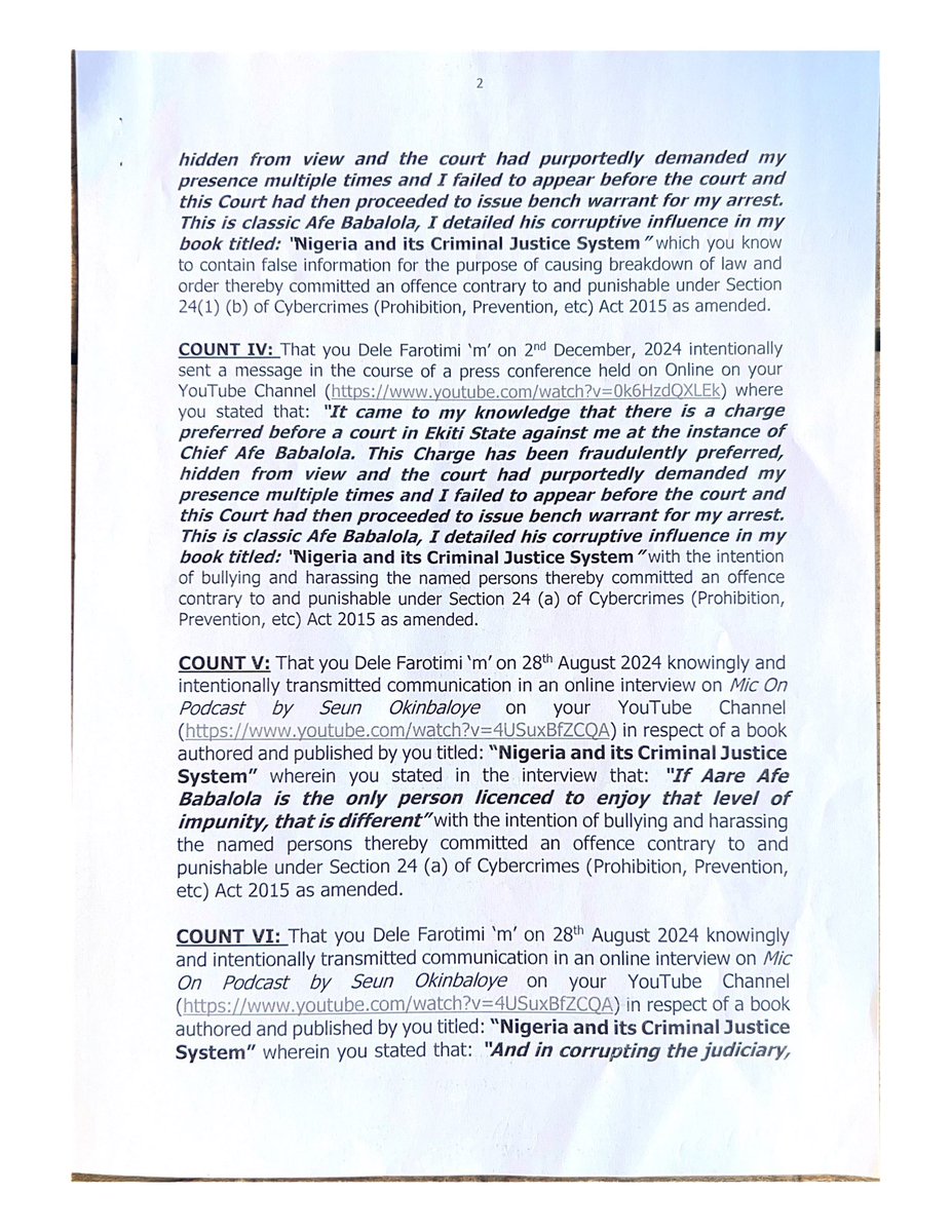 sowore's tweet photo. BREAKING: The @PoliceNG have filed fresh charges at the Federal High Court in Ado-Ekito in a brazen attempt to prolong @DeleFarotimi’s illegal detention; this is an escalation of Chief Afe Babalola's abuse of judicial processes using tbe@policeng and the Nigerian judiciary. 

This MUST be resisted.  

Organize,  DONT AGONIZE! 

*Abuja

*Ado-Ekiti

*Lagos

*London 

Keep mobilizing. 

Finally, It is about to go down!

Enough is Enough!

#RevolutionNow