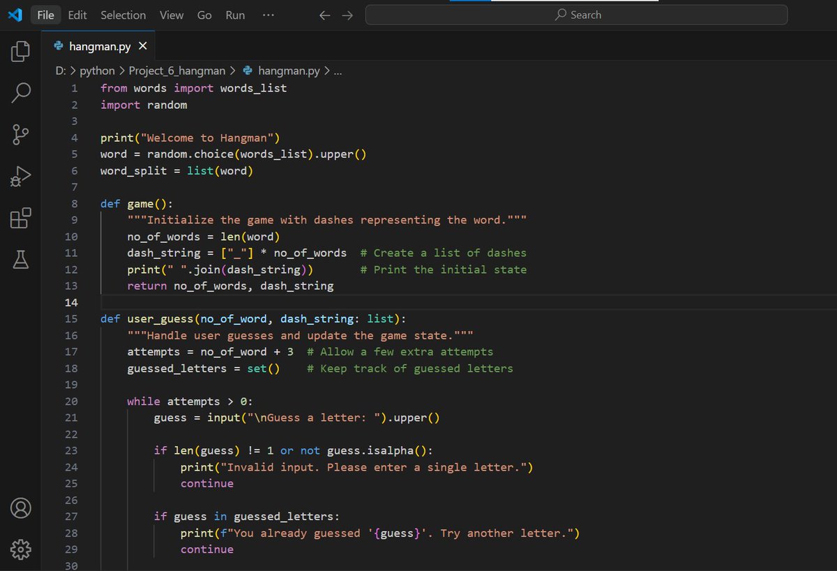 codeexpiii's tweet image. 💻 Here’s the source code for my Python📷 Hangman Game project!📷 Enjoy And customize.
#Python #CodingProjects #Rock #LearnToCode #PythonProjects #100DaysOfCode #QuizTime #WomenInTech #OpenSource