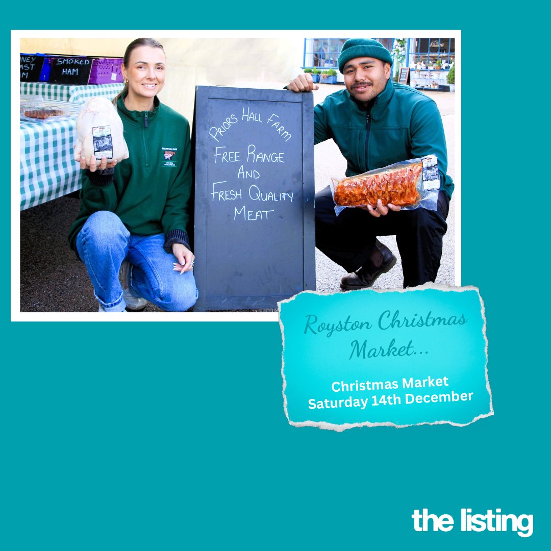 TheListing's tweet image. Royston Christmas Market - Sat 14th Dec 🎄

This year’s Special Christmas Market promises an even greater selection of festive treats! 

To read more visit: 
bit.ly/RoystonChristm… 

#RoystonMarket #RoystonChristmasMarket #ChristmasInRoyston #Royston 🎅