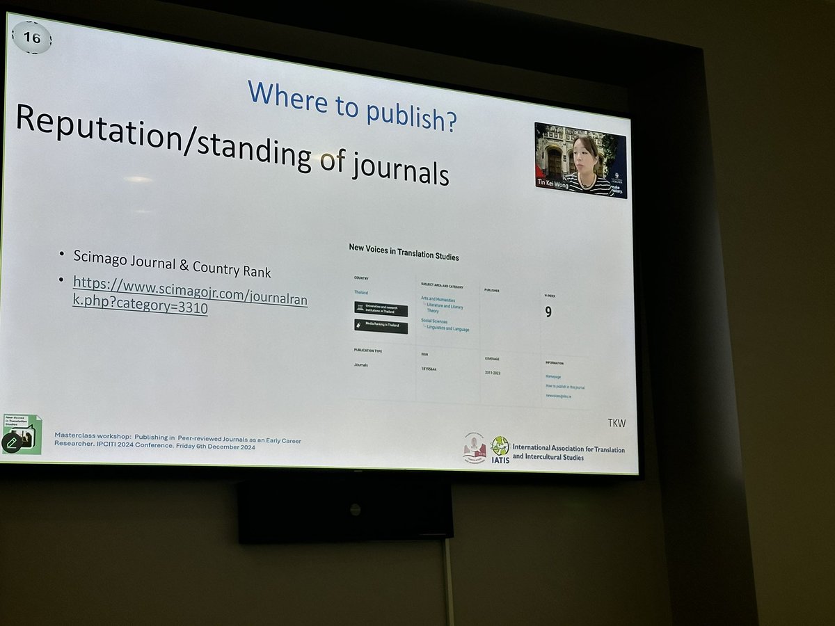 Many thanks to the editorial team of New Voices in Translation Studies for an insightful masterclass workshop, guiding us through the process of writing, publishing, and editing journal articles. 🙏✍📚 #newvoices