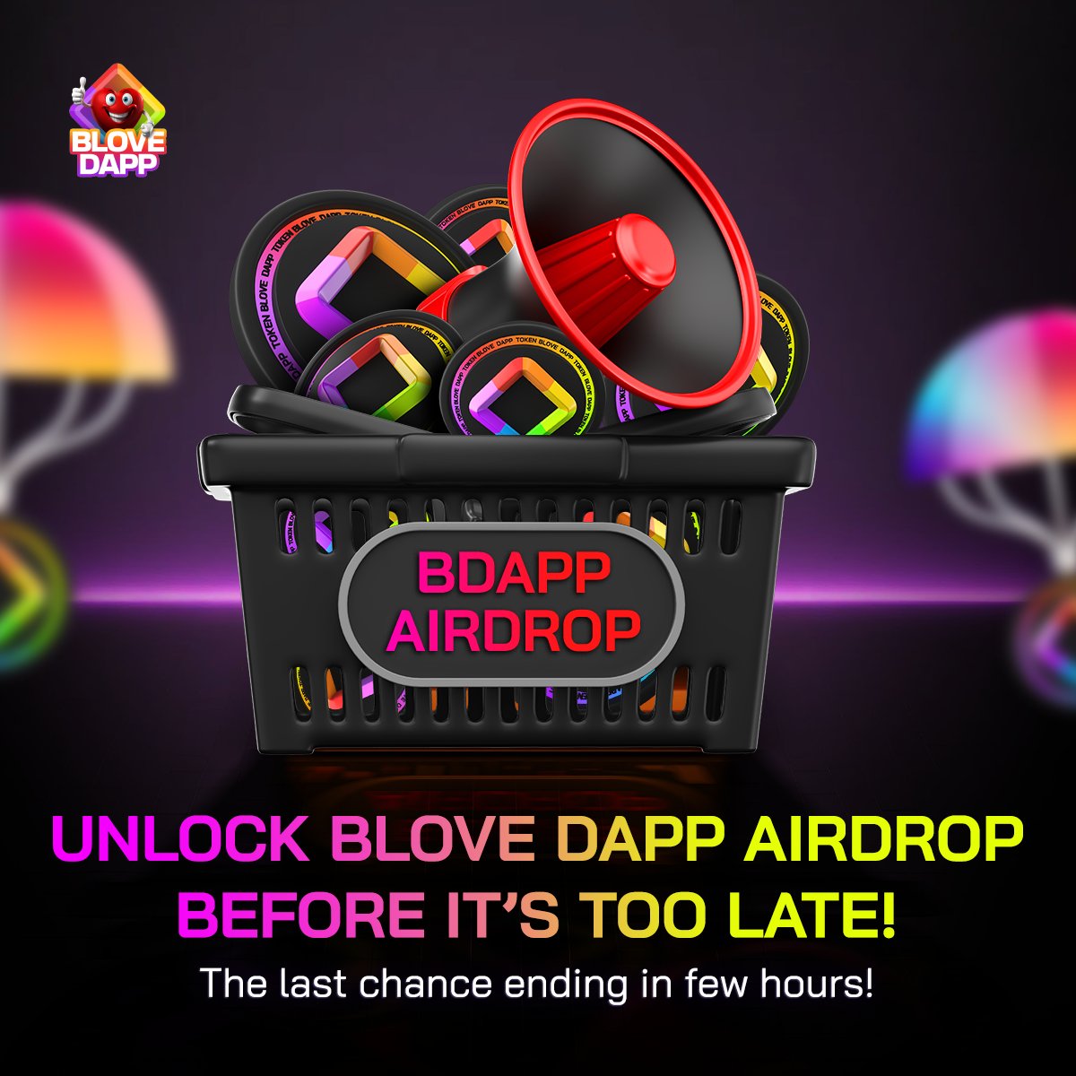 BLoveDApp's tweet image. 🚨Clock&apos;s Ticking, Champs!

🎁 Unlock the BLove DApp Airdrop NOW before it vanishes into thin air!
Don’t miss out on the BLove DApp Airdrop—because regret isn’t a reward!

Follow BLove DApp Official Social Media Channels &amp;amp;
Verify your email to qualify for the BLove DApp Airdrop!…