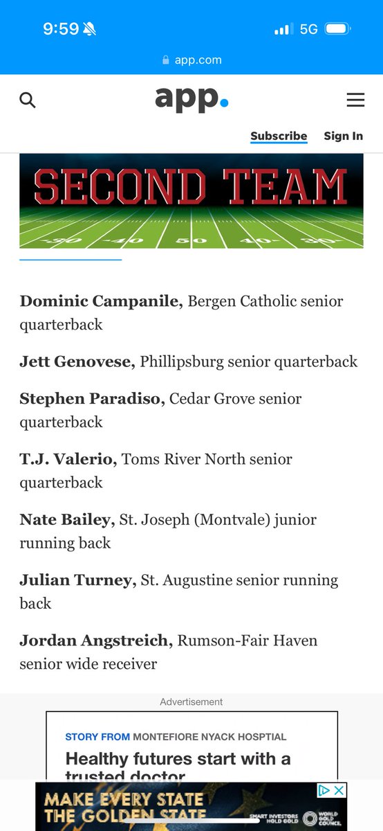 TJ Valerio (@tj_valerio4) on Twitter photo Blessed to be named second team all state in my first starting season.
While also breaking Toms River North’s passing and passing tds record.
<a href="/Tonyrazz03/">Tony Racioppi</a> <a href="/CoachProvenzano/">Coach Provenzano</a> <a href="/CoachGoldrich/">Sean Goldrich</a> <a href="/CoachNickBrady/">Nick Brady</a> <a href="/CoachAdamLovan/">Adam Lovan</a> <a href="/CJendryaszek/">Coach Jendryaszek</a> <a href="/CoachNickBrady/">Nick Brady</a> <a href="/MaguireBrandon/">Brandon Maguire</a> Blessed to be named second team all state in my first starting season.
While also breaking Toms River North’s passing and passing tds record.
<a href="/Tonyrazz03/">Tony Racioppi</a> <a href="/CoachProvenzano/">Coach Provenzano</a> <a href="/CoachGoldrich/">Sean Goldrich</a> <a href="/CoachNickBrady/">Nick Brady</a> <a href="/CoachAdamLovan/">Adam Lovan</a> <a href="/CJendryaszek/">Coach Jendryaszek</a> <a href="/CoachNickBrady/">Nick Brady</a> <a href="/MaguireBrandon/">Brandon Maguire</a>
