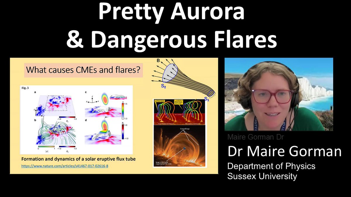 Dr Marie Gorman joined MSAS this week to describe her work on sunspots and flares. She described how sunspots are formed and their relationship with flares and the dangers the later pose to life and modern civilsations on Earth, including efforts to predict CMEs.