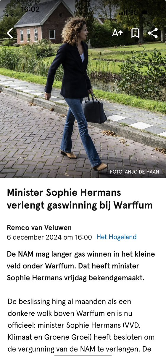 Kabinet kiest voor gaswinning in het Groningse Warffum 

Terwijl ze in het hoofdlijnenakkoord schreven “geen Gronings gas meer”

Weer een gebroken belofte aan Groningen

Geld weer boven de belangen van omwonenden
Shell en Exxon weer gespekt 

Zeer slecht plan
Woensdag Kamerdebat!