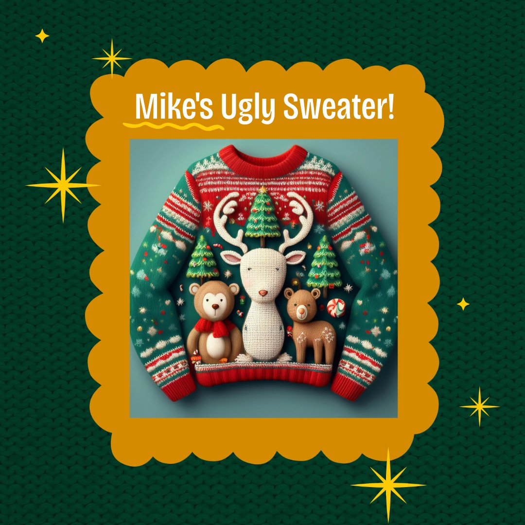 MrMeehanTech's tweet image. #AdobeExpress 'Design an ugly sweater' activity using AI! #12DaysofCreativity #AdobeEduCreative @AdobeForEdu