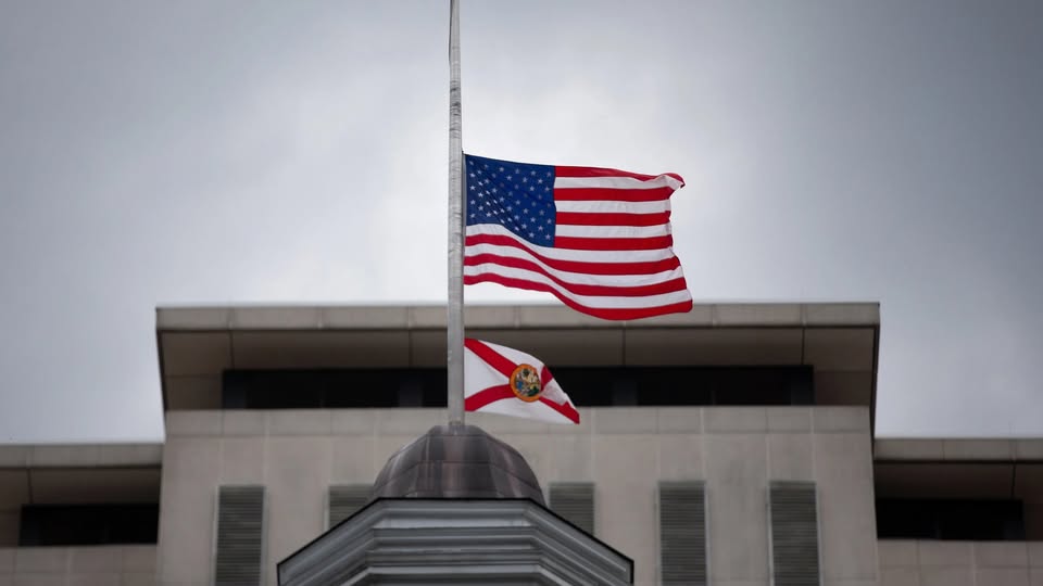 Today is Naval Air Station Remembrance Day and Governor DeSantis has ordered flags to be flown at half-staff to honor the lives lost during a terrorist attack at Naval Air Station in Pensacola on Dec 6, 2019. Our hearts are with the families and friends of the victims.