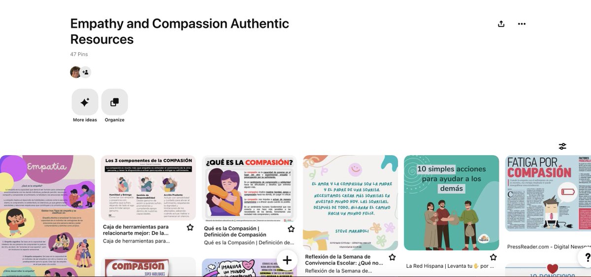 My newest Pinterest board: Authentic resources for multiple languages on the topics of empathy and compassion: pinterest.com/.../empathy-an…