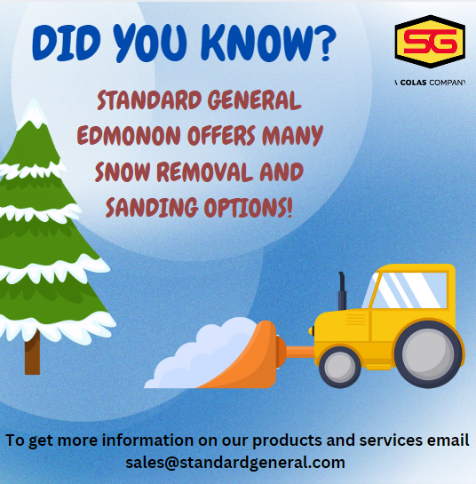 SGEdmonton's tweet photo. Winter has arrived, are you prepared for your snow removal needs? ❄️Standard General offers many snow removal and sanding options!  To get more information on our products and services email sales@standardgeneral.com.

#StandardGeneralEdmonton #WinterSafety #StaySafe https://t.co/vI3U0xOuYd