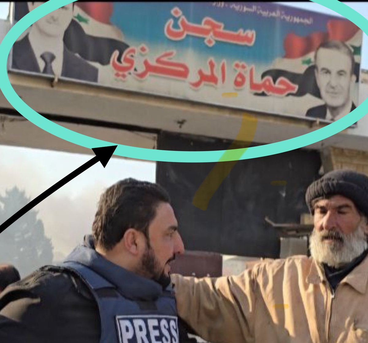 #تحرير_دمشق    الراجل  بعد  ٤٠  سنه في السجن خرج اخيرا  والتهمه هدم  تمثال للاسد  انتم   دين  ابوكم  اسمه  ايه حتي  السجون  حاطين  صورتكم  عليها   كان الله في عون الشعوب العربية  مع الحكام   الاوساخ  الصهاينة  المنبطحين للغرب  ومطلعين  دين  ام  الشعوب  #ارحل_يا_سيسي