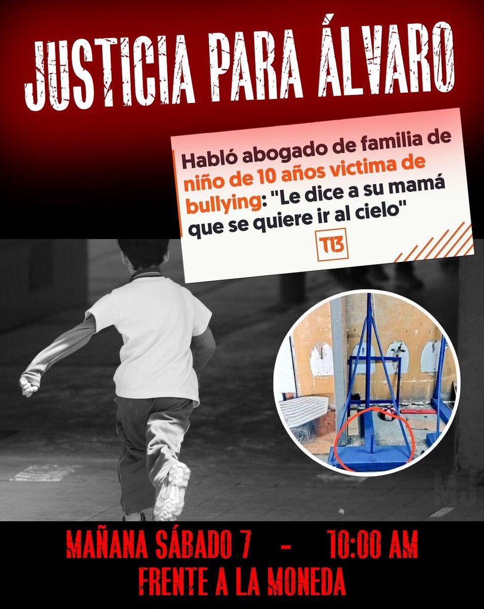 Mañana todos a La Moneda 
10:00 AM 

#JusticiaParaAlvarito