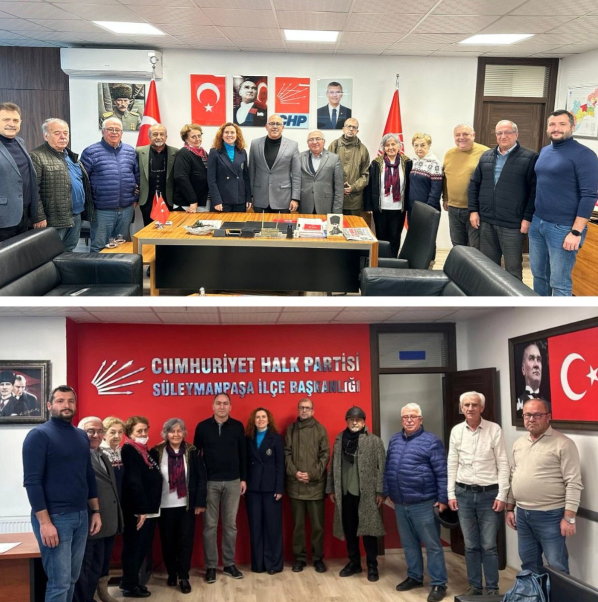 Tekirdağ Kent Konseyi Başkanı Berrin Başol ve Yürütme Kurulu üyelerimiz, Cumhuriyet Halk Partisi Tekirdağ İl Başkanı Şenol Özgür Taşmerdivenli ve yönetim kurulu ile Cumhuriyet Halk Partisi Tekirdağ İlçe Başkanı Ali Engin ve yönetim kurulunu makamlarında ziyaret etti.