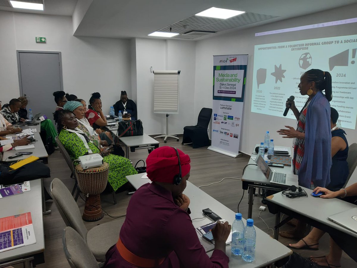 Migrant Women Press (@womenmigrant) on Twitter photo Our founder @ju_da_penha had the honour to present our journey as a volunteer informal group to an independent media organisation focused on migrant women at <a href="/RealAWiM/">African Women in Media (AWiM)</a> annual conference #AWiM2024 in Dakar, Senegal with the theme" Media and Sustainability". Our founder @ju_da_penha had the honour to present our journey as a volunteer informal group to an independent media organisation focused on migrant women at <a href="/RealAWiM/">African Women in Media (AWiM)</a> annual conference #AWiM2024 in Dakar, Senegal with the theme" Media and Sustainability".