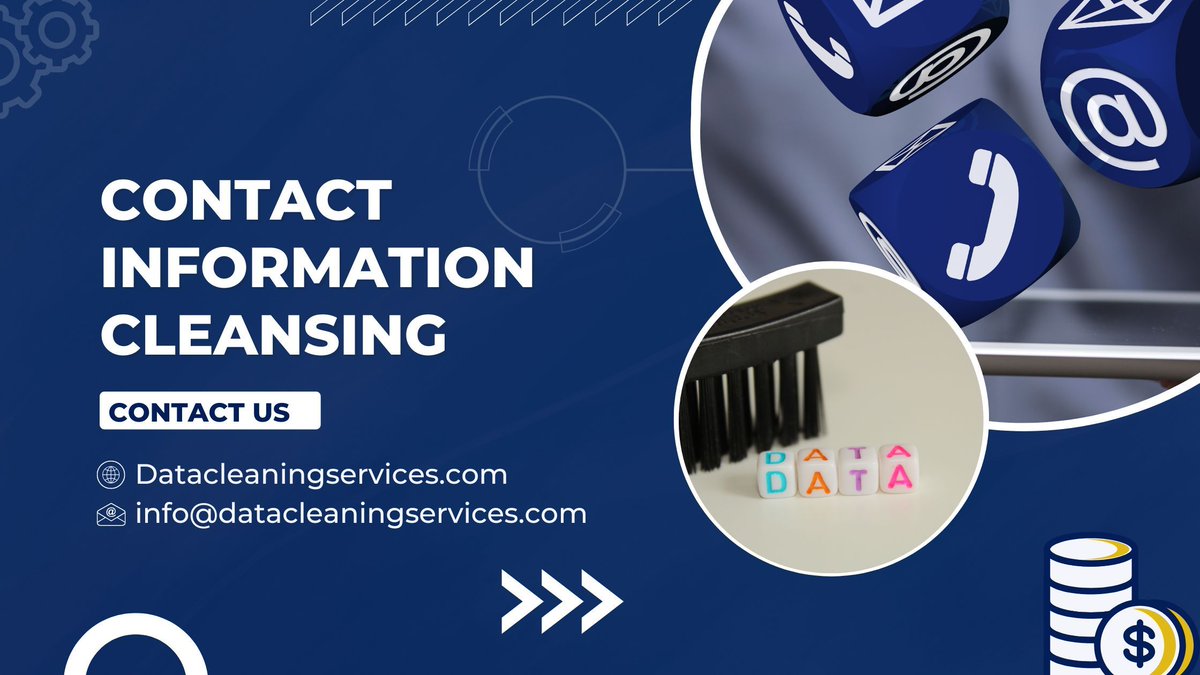 datacleaning's tweet image. 🚀 Streamline Your Outreach with Contact Information Cleansing!  

📩 Email: info@datacleaningservices.com  
🌐 Learn more: buff.ly/4irg62f   

#contactdatacleansing #datacleanupservices #databaseaccuracy #contactmanagement #businesssolutions #datacleaningservices