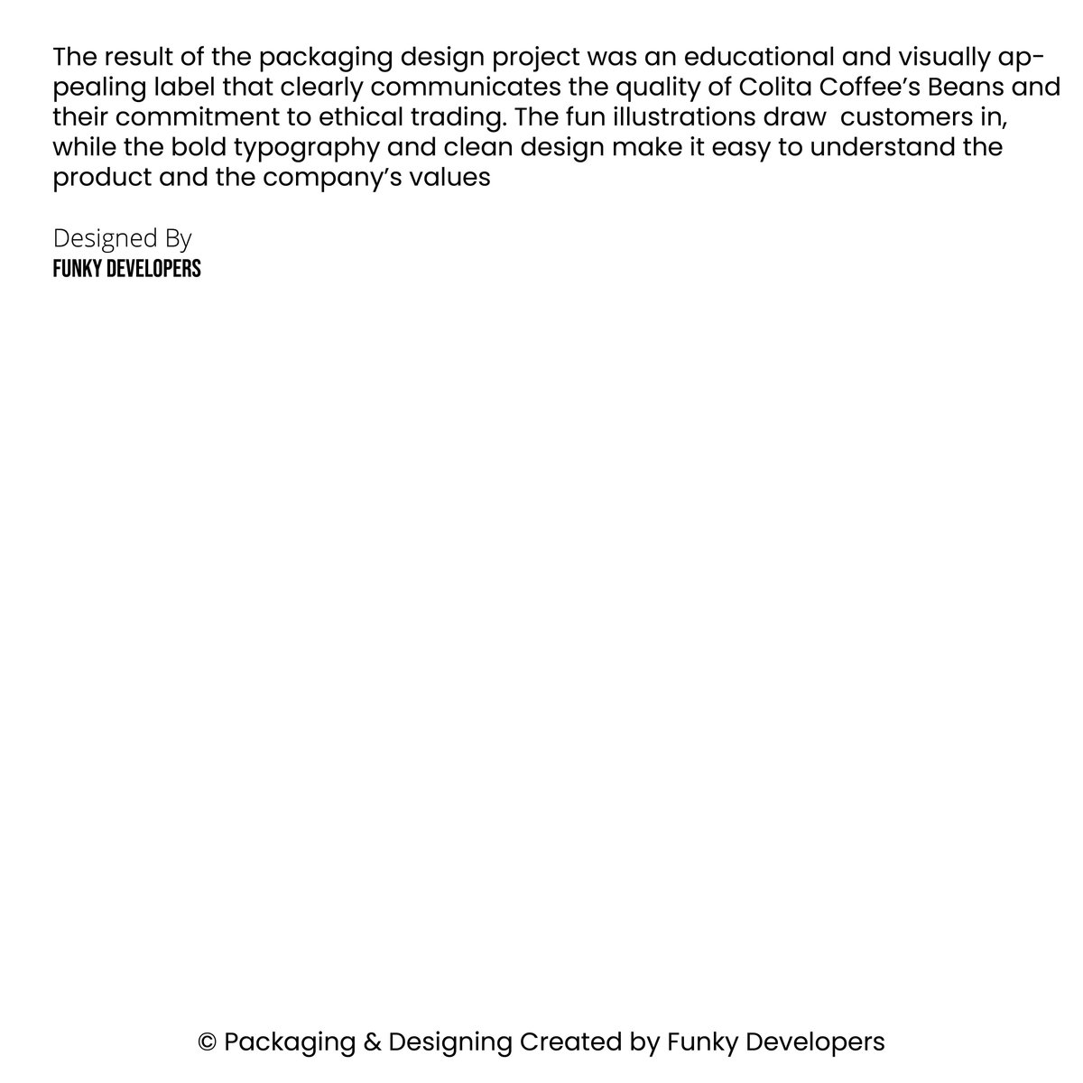 funkydevelopers's tweet image. ☕🎨 Funky Developers brewed up creativity with Collita Coffee’s sleek stand pouch design! Freshness and flavor wrapped in style. ✨🌿 #FunkyDevelopers #CollitaCoffee #CreativePackaging #CoffeeLovers #BoldDesign #BrewedToPerfection #PackagingWithPurpose #CaffeineStyle