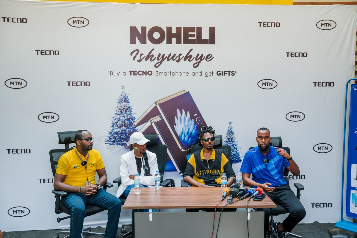 MTNRwanda's tweet photo. 🎉 Big Festive Giveaway Alert! 🎉
We are teaming up with @TECNOMobileRW to make your holidays unforgettable! From 6–31 December, every #TECNO smartphone purchase gives you a chance to win amazing prizes including 30GB of data,
🏍️ A brand-new scooter!
📱 TECNO Spark 30 smartphones!
🛒 Shopping vouchers worth 200,000 RWF
The rewards are BIG this festive season, and the fun is even BIGGER! Don’t miss out—grab your TECNO smartphone today and start winning. 💛
#NeverSettleForLess
