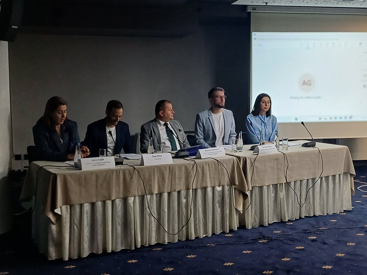 mediacentar's tweet photo. #Sarajevo: Konferencija "Zaštita ličnih podataka i evropski put: izazovi i prilike za BiH" u organizaciji @EUmonitoringBiH https://t.co/uhWy4xOMYR