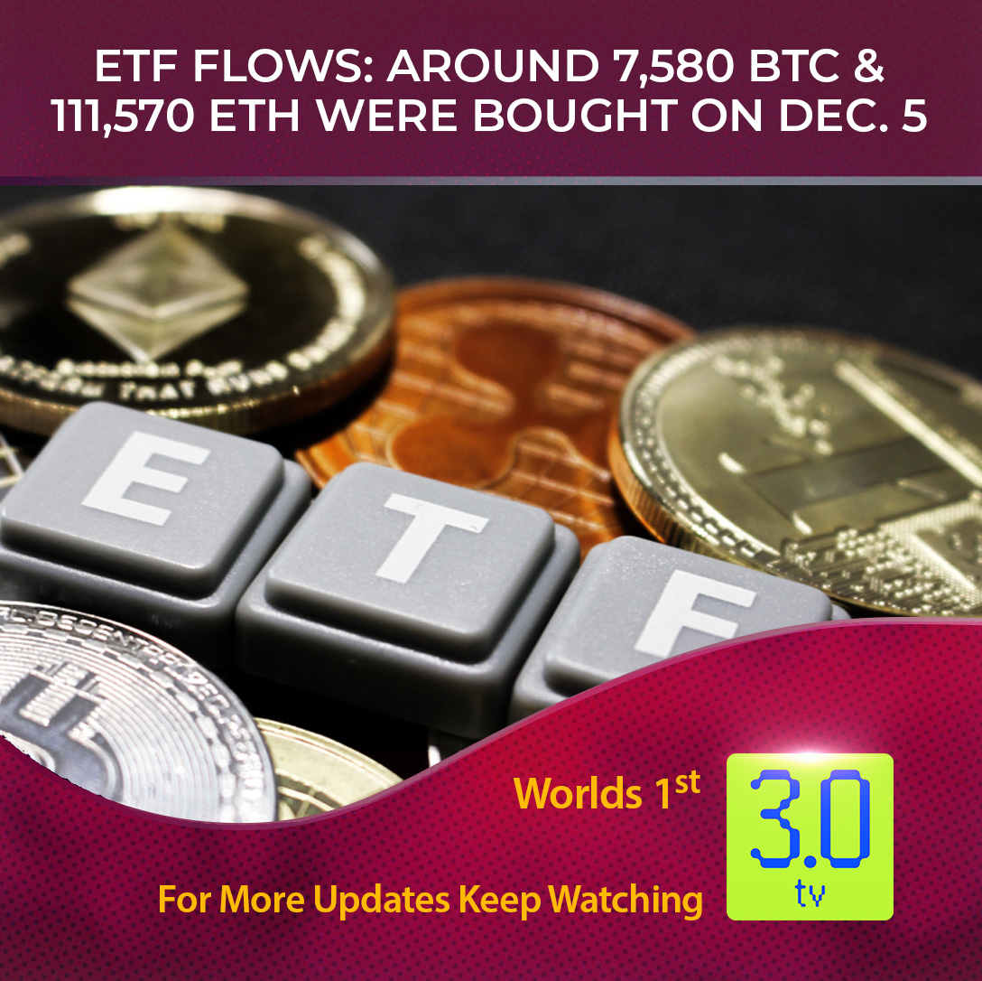 reallive3tv's tweet photo. ETF FLOWS: Around 7,580 BTC &amp; 111,570 ETH were bought on Dec. 5     

Check out our Website for more information https://t.co/0IatwEEwnL

$BTC $ETH #bitcoininflows #ethereuminflows https://t.co/JOOKbPefWb