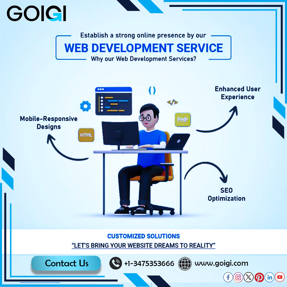 goigiweb's tweet image. GOIGI offers professional website development services tailored to your business needs, combining innovative design with advanced functionality to create user-friendly &amp;amp; visually appealing websites that drive growth.
goigi.com
#websitedevelopment #websitedesign