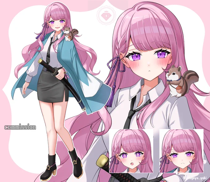 【お仕事】UluWelina所属 研修生 ( )✧꒰  沖田桜陽 様  ꒱✧立ち絵担当させていただきました!りすちゃんかわいいよろしくお願いいたします#IRIAM 