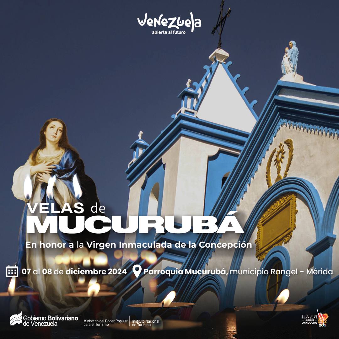 InaturZulia's tweet photo. Encendido de Velas en Honor a la Virgen de la Inmaculada Concepción en Mucuruba #VenAMérida @inaturmerida
@NicolasMaduro
@delcyrodriguezv
@leticiagomezve
#Turismo
#Tourism
#VenAVenezuela
#ConoceAVenezuela
#VenezuelaAbiertaAlFuturo https://t.co/8T5KzxsAMi
