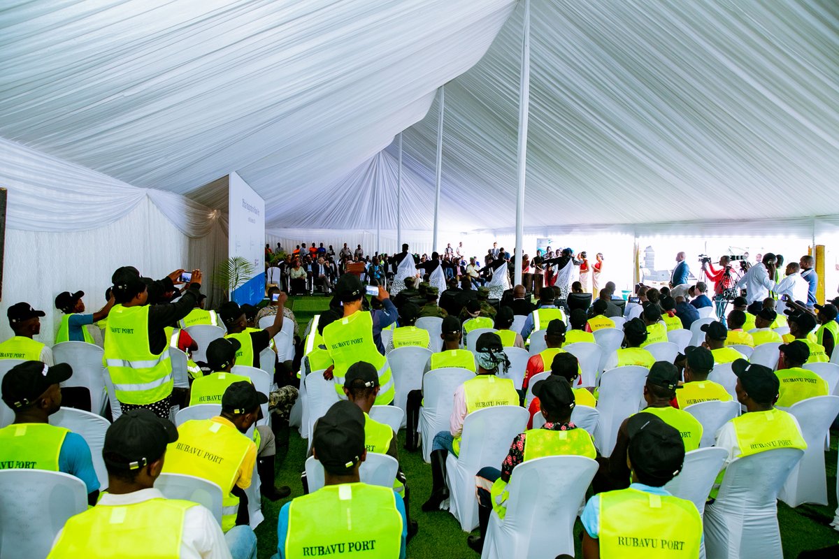 Ministry of Infrastructure | Rwanda (@rwandainfra) on Twitter photo Minister <a href="/Dr_JimmyGasore/">Dr.Jimmy Gasore</a> thanked all stakeholders, describing the inauguration of Rubavu Port as a key milestone that underscores a shared commitment to sustainable economic growth, regional integration, and improving community livelihoods. 2/4 Minister <a href="/Dr_JimmyGasore/">Dr.Jimmy Gasore</a> thanked all stakeholders, describing the inauguration of Rubavu Port as a key milestone that underscores a shared commitment to sustainable economic growth, regional integration, and improving community livelihoods. 2/4