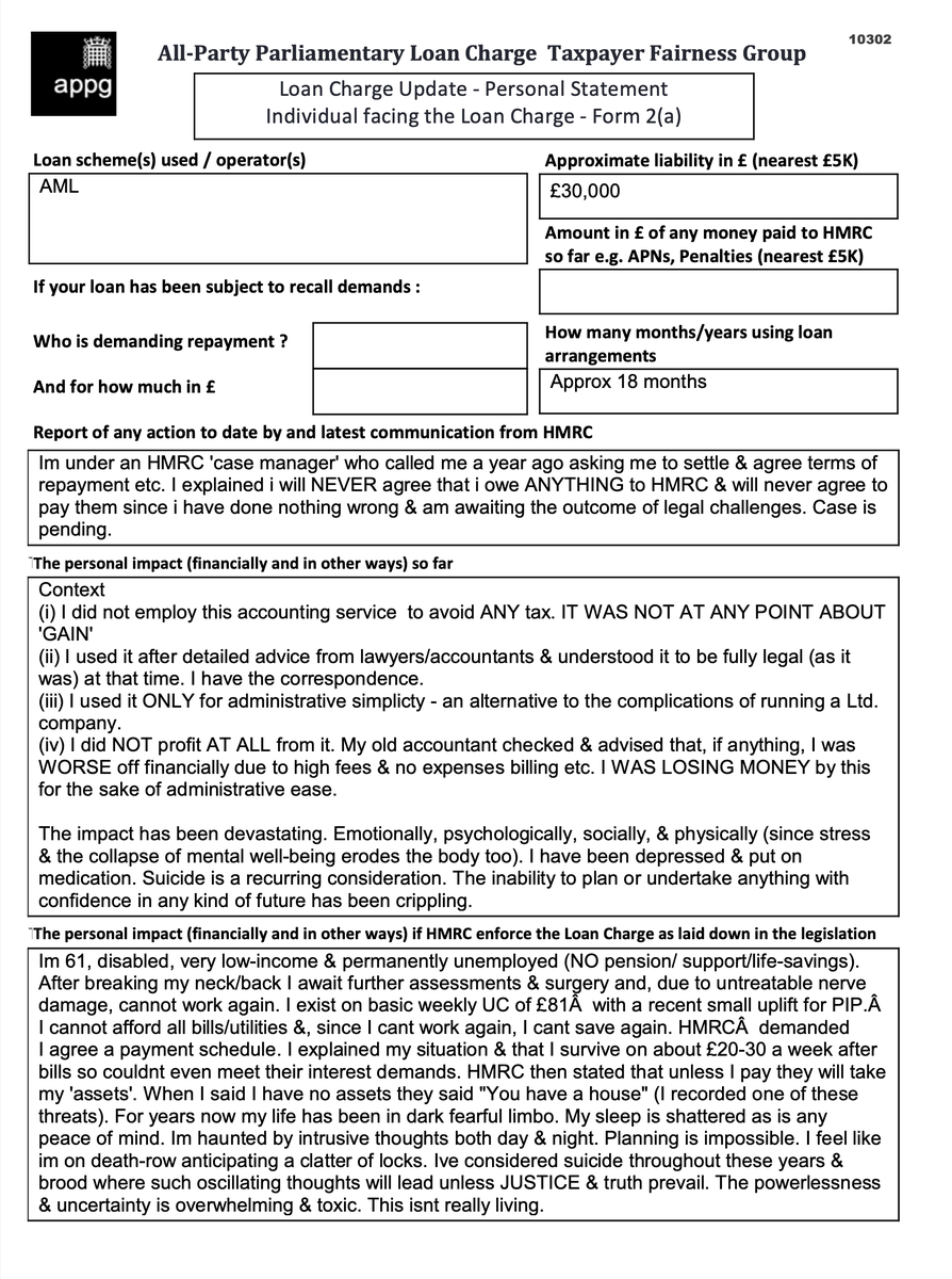 LC_Impact's tweet photo. Im 61, disabled...HMRC demanded a payment schedule. I explained my situation &amp; that I survive on about £20-30 a wk. HMRC then stated that unless I pay they will take my 'assets'. I said I have no assets they said "You have a house"
@LCAG_2019 @loanchargeAPPG #LoanChargeScandal https://t.co/3nwEOcLusy