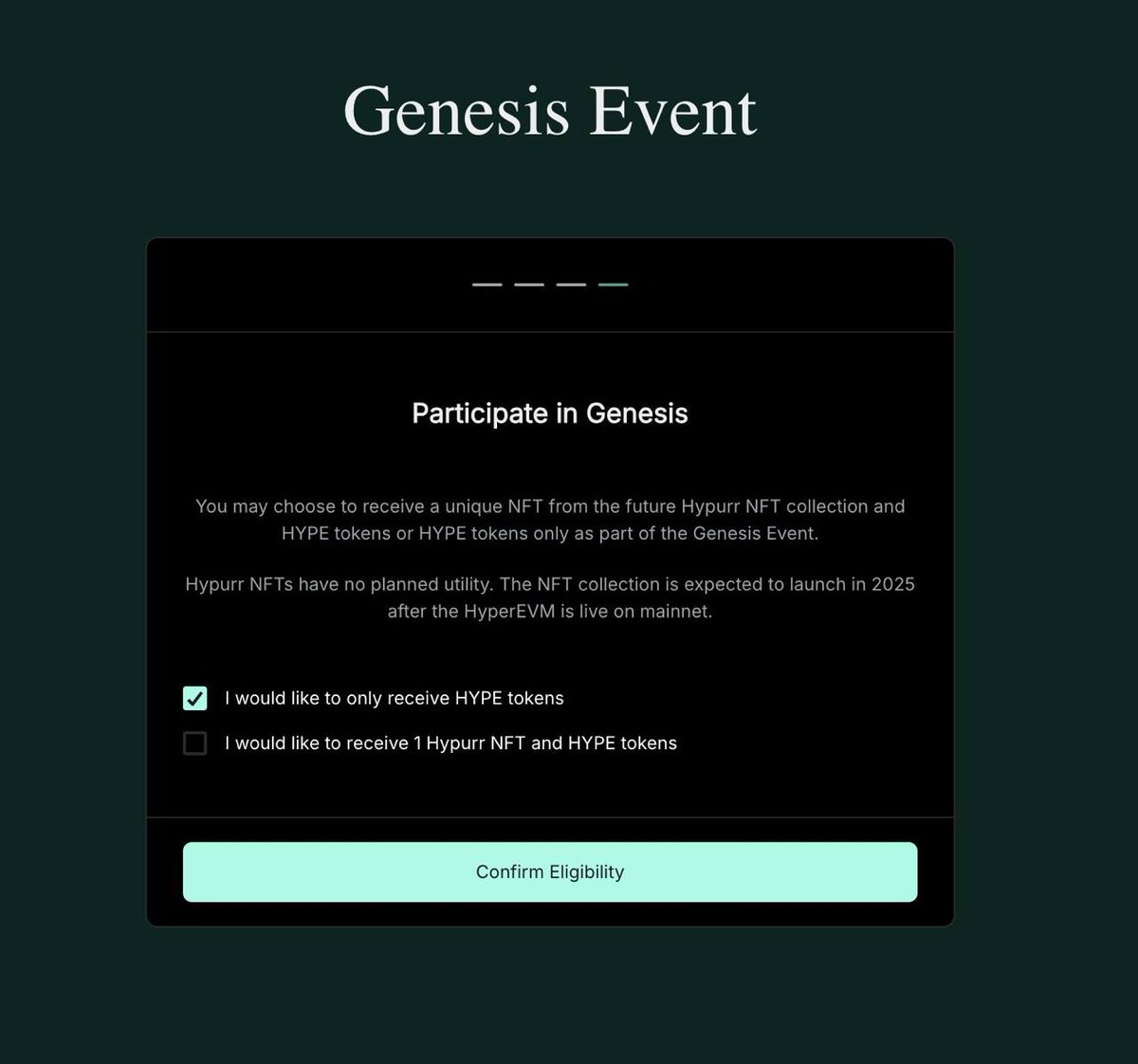 The good ol days Remember the psyops during the Genesis claim period? Wild.  Hyperliquid team literally giving full tokens without vest + Hypurr NFT