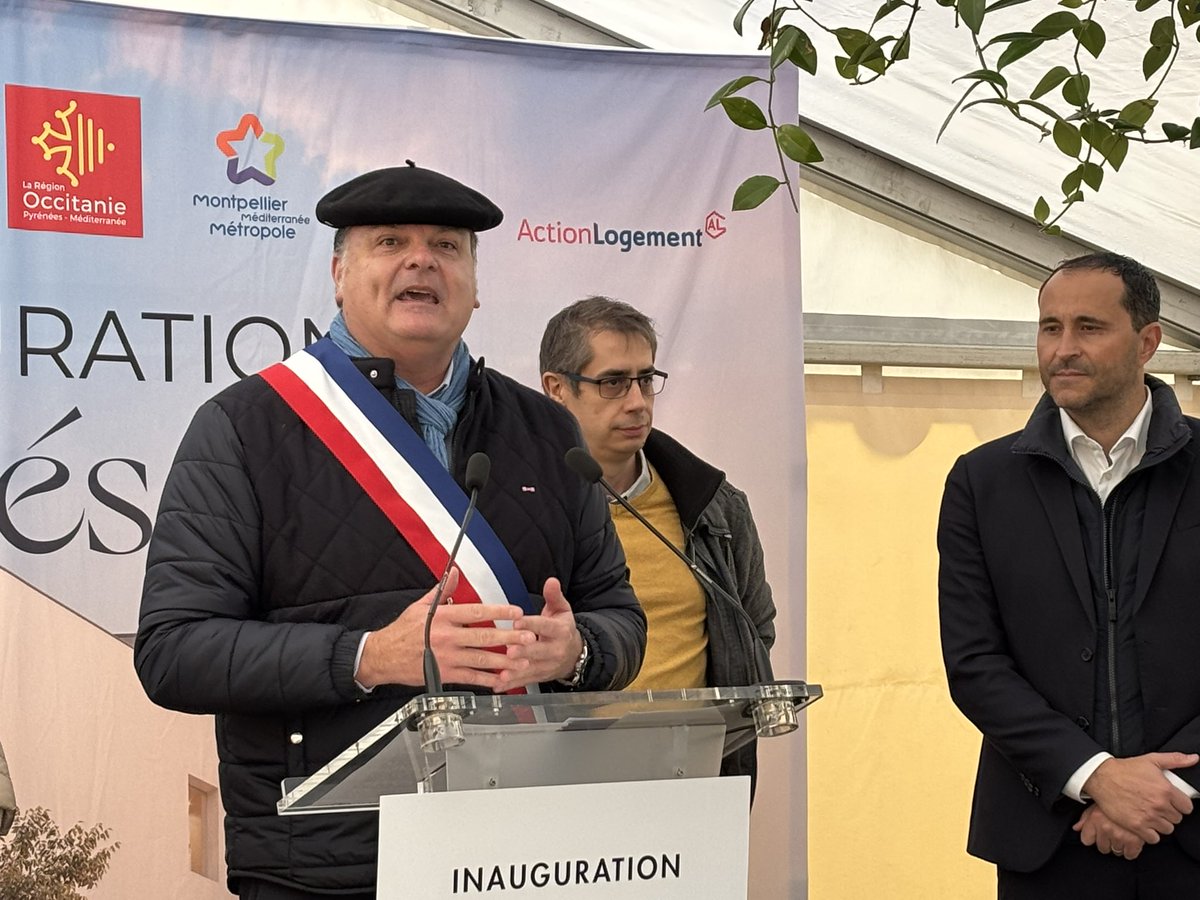 ecomnews_live's tweet image. En direct de @SaintBres pour l’inauguration de la résidence Proséa et de ses 72 nouveaux #logements par @laurentjaoul et @MathieuMassot @FDI_Groupe avec @Montpellier3m @groupe_altemed @ActionLogement et @Occitanie #Herault