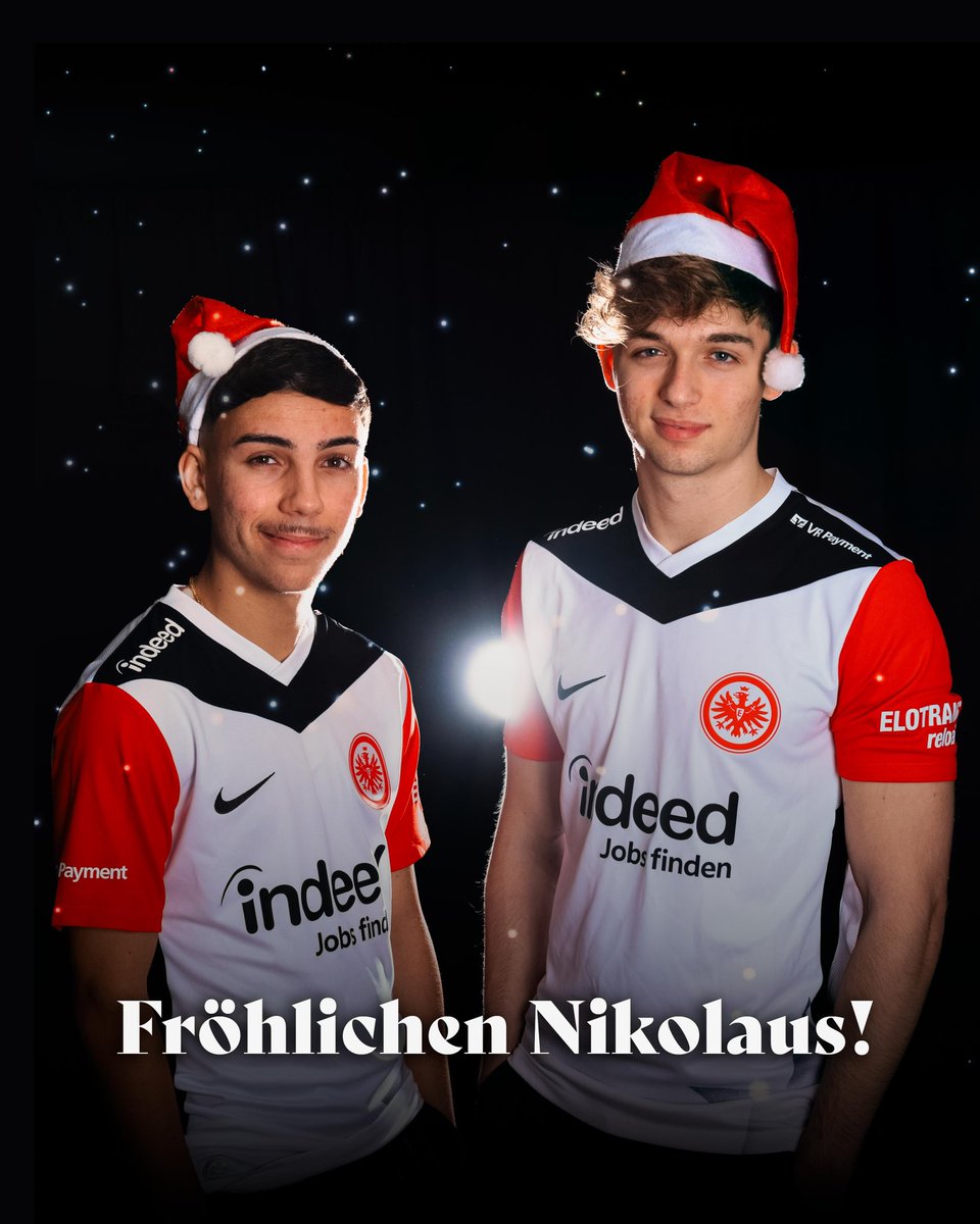 Frohen Nikolaus! 🎅

Übrigens, unsere beiden Nachwuchstalente treten morgen wieder im DFB ePokal an! Lasst mal bisschen Support für die Jungs da! 🙌

#SGEsports | #SGE | #Eintracht