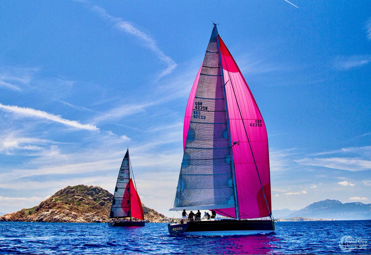 Racers. #italy #sardinia #mortorio #portorotondo #sailboat #photography #yacht #boat #photographer #seascape #seashore #seaside #mare #fotografia #regatta #enjoy #gennaker #racers #vela