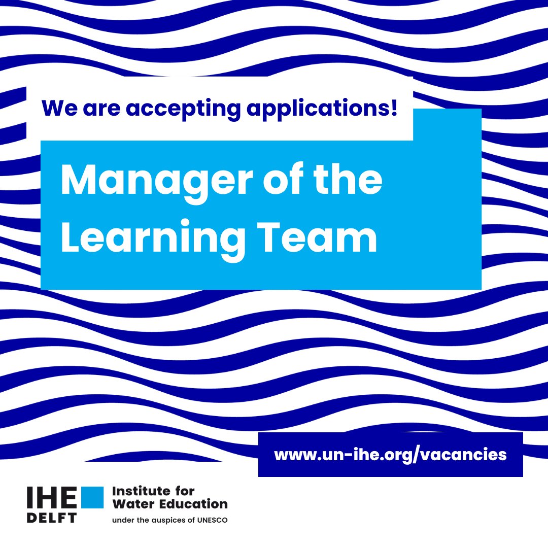 We’re looking for an inspiring Manager to lead The Learning Team at IHE Delft, driving educational innovation, ensuring quality, and supporting both staff and students.

More info and to apply ➡️ edu.nl/cj4p7