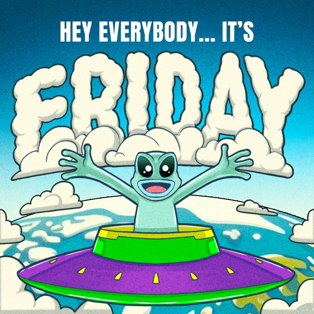 TGIF, $UFO fam! Time to kick back, vibe up, and prep for a cosmic weekend. Let’s send it! 👽