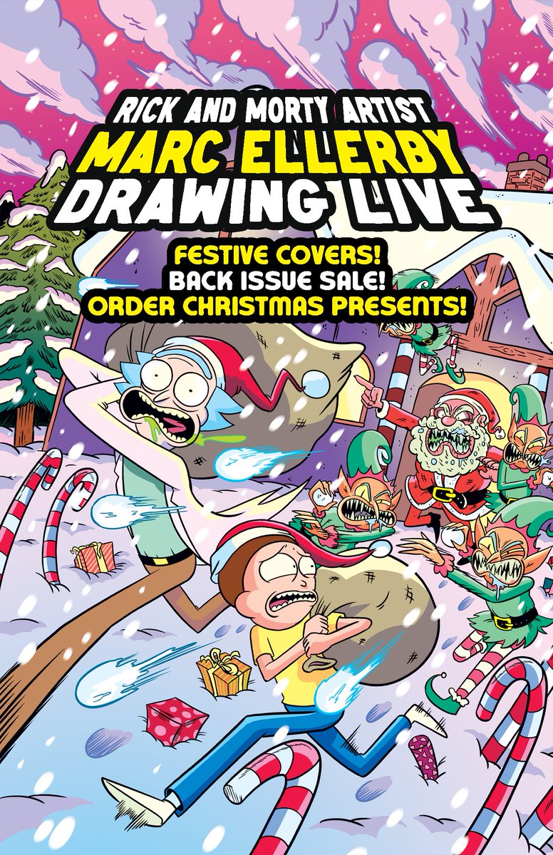 MarcEllerby's tweet image. If you'd like me to sign and draw on a comic for a Christmas gift, friend you are in luck! This Saturday is the first of a trio of WhatNot shows where you'll be able to pick up holiday covers and a slew of back issues at reduced prices. FILL THE STOCKINGS!
whatnot.com/live/6c9583d3-…