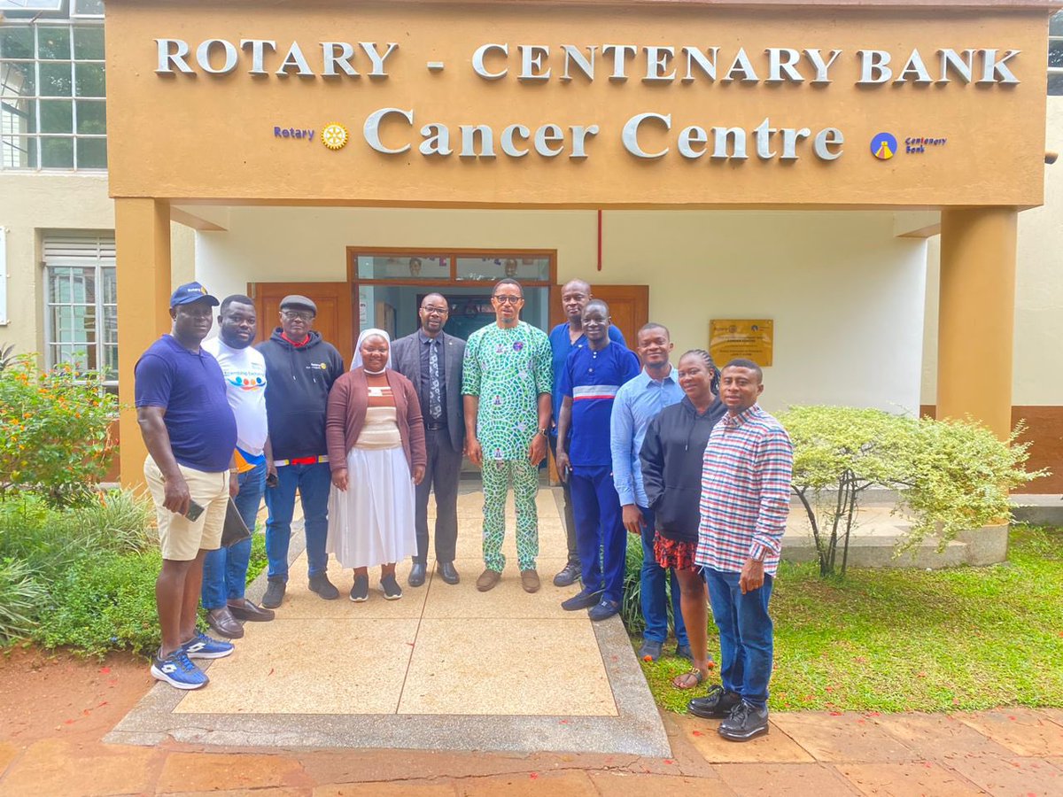 Earlier today our visitors from NIGERIA district <a href="/rotaryD9142n/">Rotary District 9142</a> had a visit to the Rotary Cancer Centre at St. Francis Nsambya Hospital. It is one of the major projects that <a href="/rotaryd9213/">Rotary District 9213</a> and <a href="/rotaryd9214/">RotaryDistrict9214</a> in Uganda have come together in a bid to fight cancer in the country