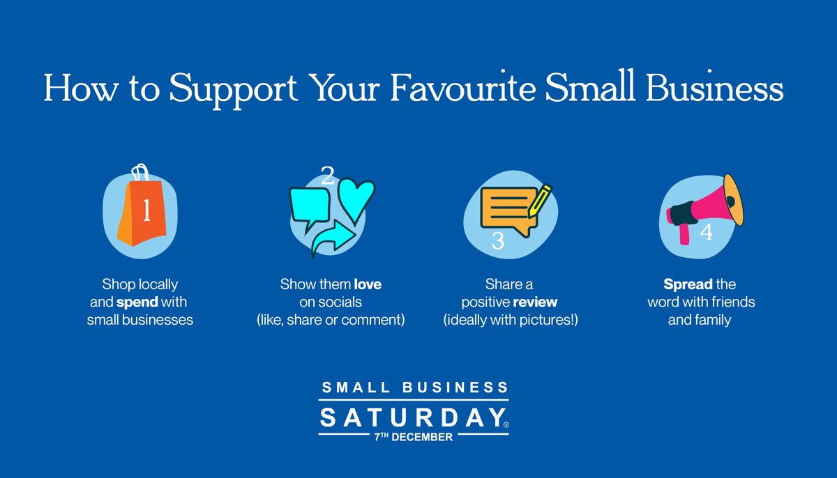 UKHofficial's tweet image. Tomorrow is Small Business Saturday! @SmallBizSatUK

Hospitality businesses bring light and life to high streets across the UK and tomorrow is all about celebrating your local small businesses.

Check out ways you can support #SmallBizSatUK 👇👇