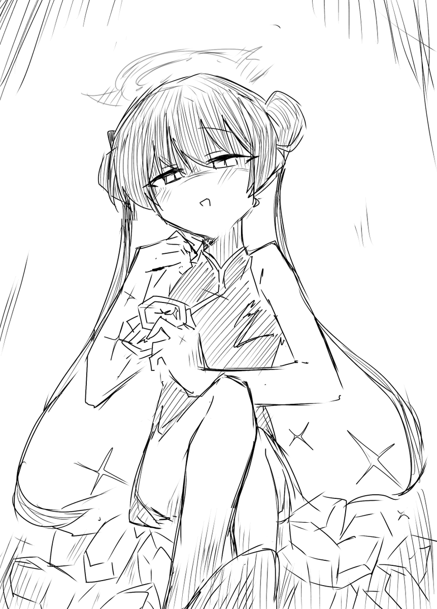 これは先生から石を搾り取るキサキ
#BlueArchive #ブルアカ #ブルーアーカイブ 
#ブルアカイラスト部 
#竜華キサキ 