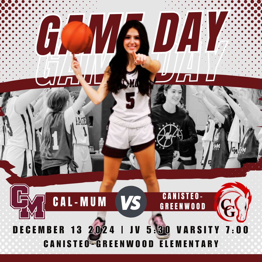 CalMumHoops's tweet photo. 🚨GAMEDAY🚨

🆚Canisteo-Greenwood
⏰5:30/7:00
📍Canisteo ES
💻 https://t.co/n2lhGSlR05

#CalMumHoops https://t.co/ehIdnL4XPh