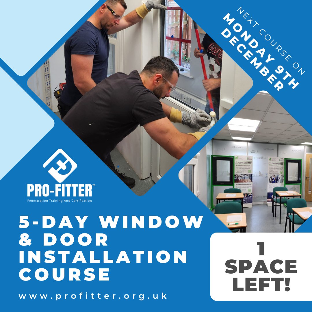 ProfitterUK's tweet photo. Ready to build your future in fenestration?

Our Beginner Course is perfect for anyone eager to learn the ropes of window and door installation. With practical training and expert support, you’ll gain the confidence and skills to kickstart your career

https://t.co/CV00bqfmou https://t.co/slm4E01Ukv
