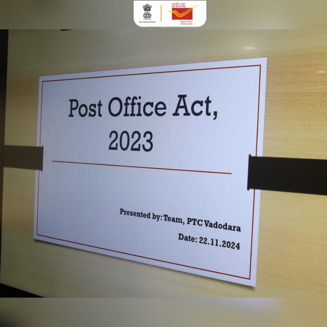 PMG_Chennai's tweet photo. "Empowering through knowledge! 🌟 Training session on the Post Office Act, 2023 conducted today at Regional Office, Chennai City Region.Major Manoj M, Director of Postal Services, gave his  insightful speech. 📜📬 #PostalReforms  #PostOfficeAct2023" https://t.co/mllbMatGg0