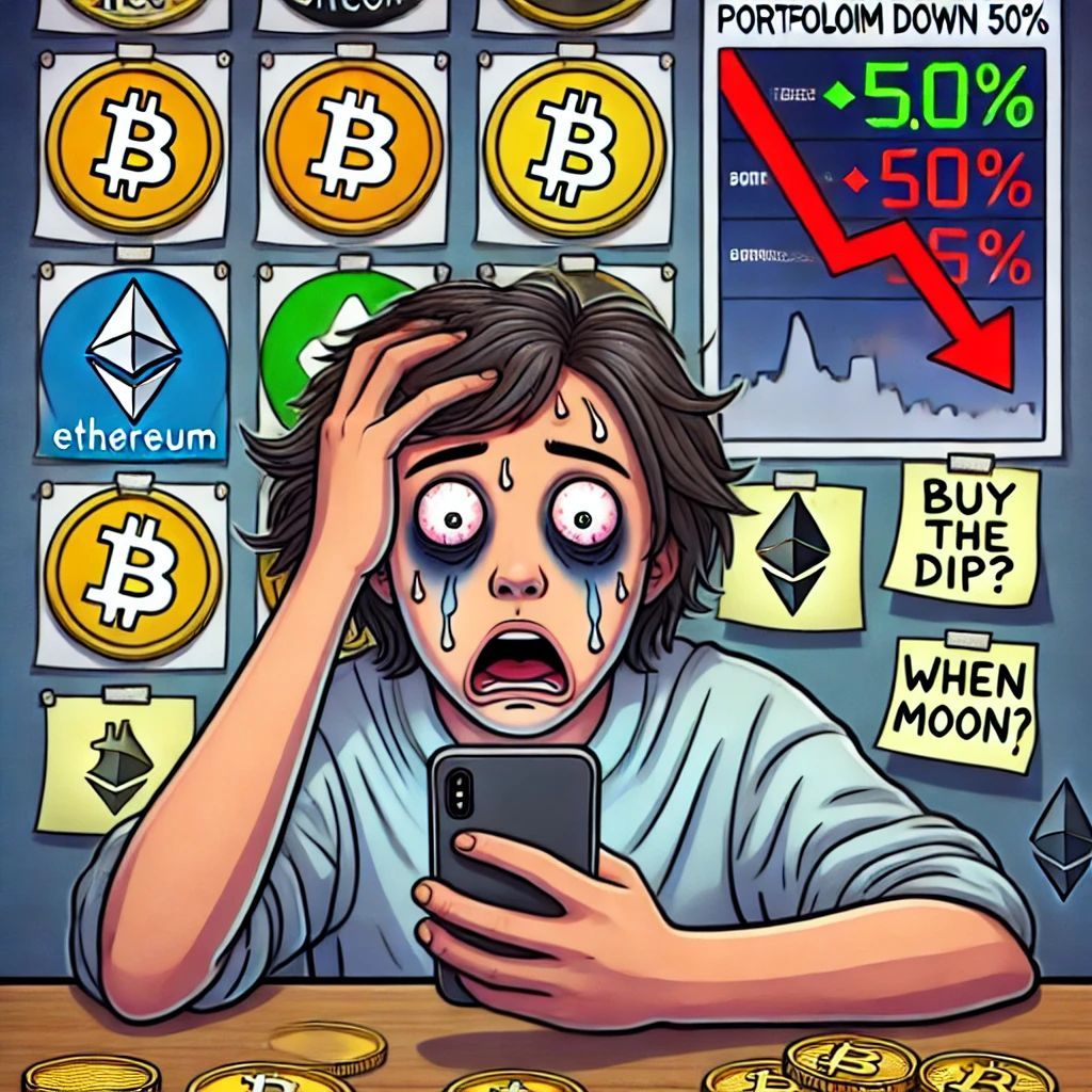 When your portfolio’s down 50%, but you’re still holding strong because ‘when moon?’ 🌕📉

Crypto isn’t just a market—it’s an emotional rollercoaster! 🎢
#HODL #BuyTheDip #CryptoLife