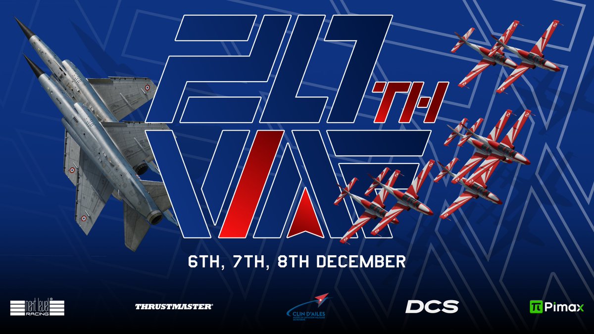 eagledynamics's tweet image. From all around the world, 200 virtual pilots are gathering to fly at the biggest virtual airshow in the world. Hosted live on Twitch from the Payerne military aviation museum, the VIAF welcomes the best DCS aerobatics pilots to show off their skills. twitch.tv/virtualairfest…