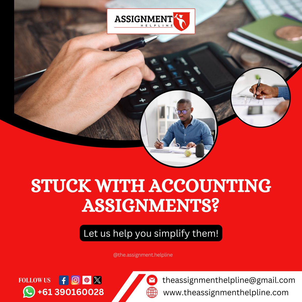 _the_assignment's tweet image. Accounting assignments giving you sleepless nights? 📷📷 Let us help you simplify them with expert solutions. Contact us now for hassle-free guidance! 📷 theassignmenthelpline@gmail.com 📷 theassignmenthelpline.com #AccountingHelp #AssignmentSupport
