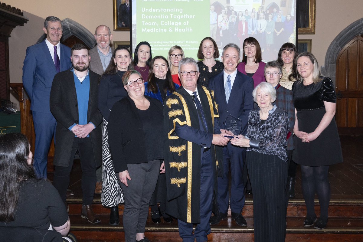 Ann (@twomey_a) on Twitter photo Honoured to be part of this wonderful team who won University College Cork President’s Award for Excellence in Teaching
#Dementia #InterProfessionalLearning #PPI
Congratulations to all <a href="/TonyFoleyUCC/">Tony Foley</a> <a href="/TrishLyons4/">Trish O Sullivan</a> <a href="/NiamhMoore40/">Niamh Moore</a> <a href="/FlemingAoife/">Aoife Fleming</a> <a href="/_RenaYoung/">Rena Young</a>
<a href="/alzheimersocirl/">The Alzheimer Society of Ireland</a> Honoured to be part of this wonderful team who won University College Cork President’s Award for Excellence in Teaching
#Dementia #InterProfessionalLearning #PPI
Congratulations to all <a href="/TonyFoleyUCC/">Tony Foley</a> <a href="/TrishLyons4/">Trish O Sullivan</a> <a href="/NiamhMoore40/">Niamh Moore</a> <a href="/FlemingAoife/">Aoife Fleming</a> <a href="/_RenaYoung/">Rena Young</a>
<a href="/alzheimersocirl/">The Alzheimer Society of Ireland</a>