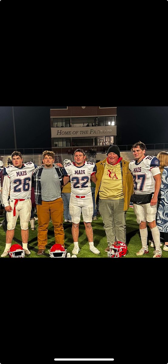 What a great way to finish up your senior year with the MSAIS All Star game. Proud of these guys!! #ITSAGREATDAYTOBEAGENERAL